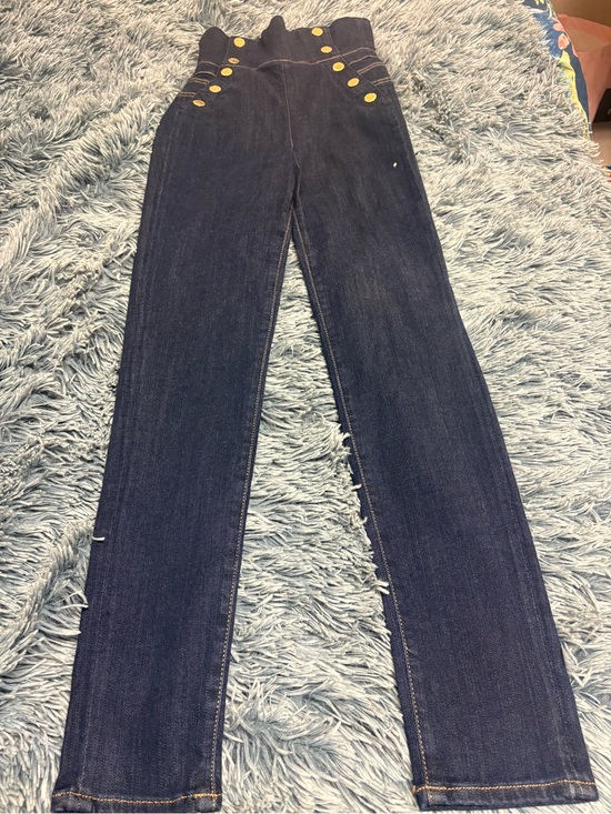 Guess Denim - 🔺GUESS High Rise Gold Button Wide Leg Jeans Size 26